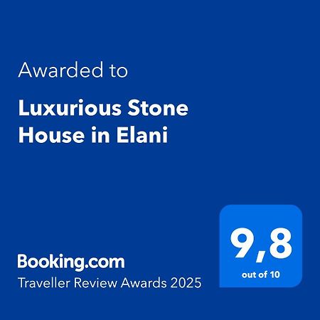Luxurious Stone House In Elani Vila Siviri Exterior foto